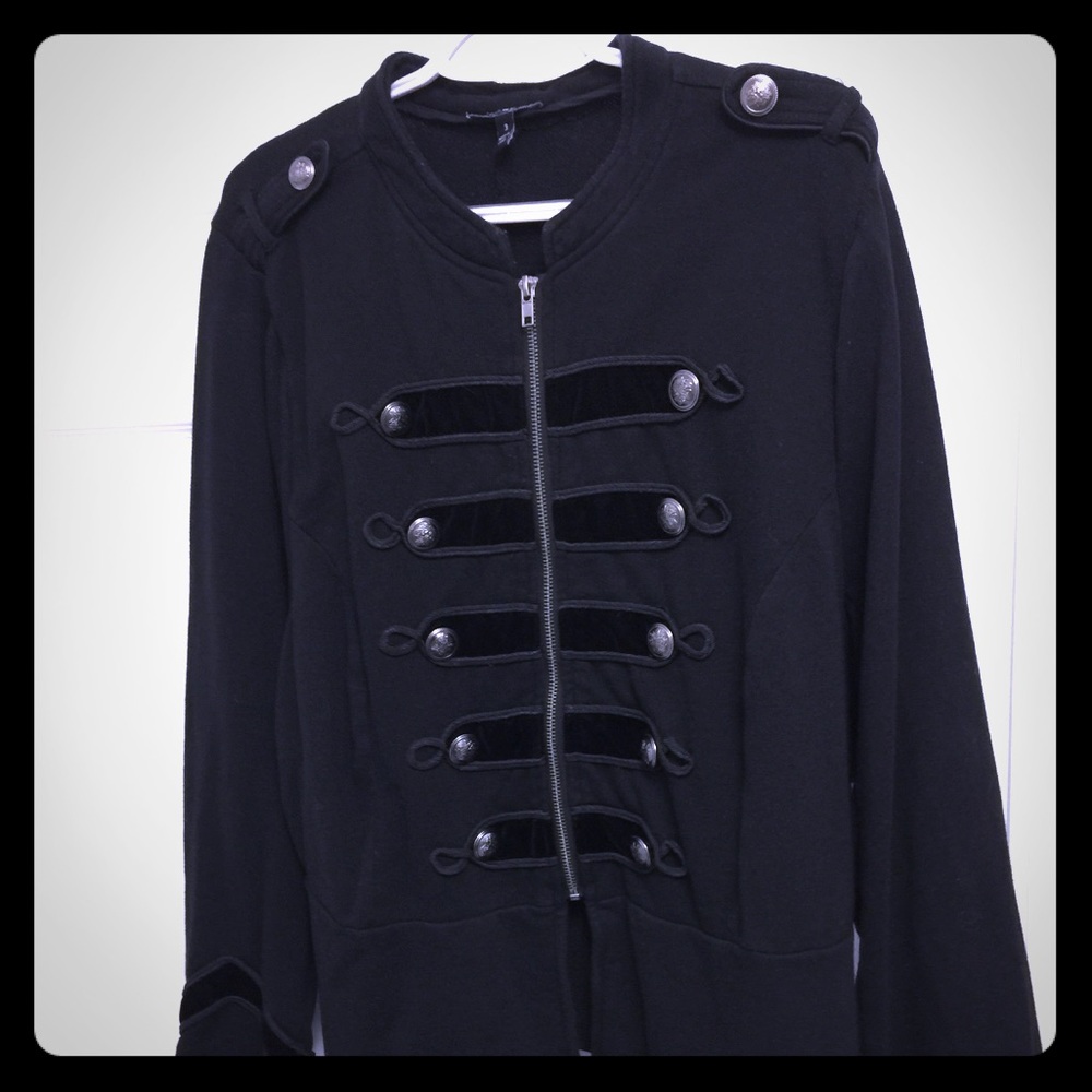 Torrid black majorette style jacket